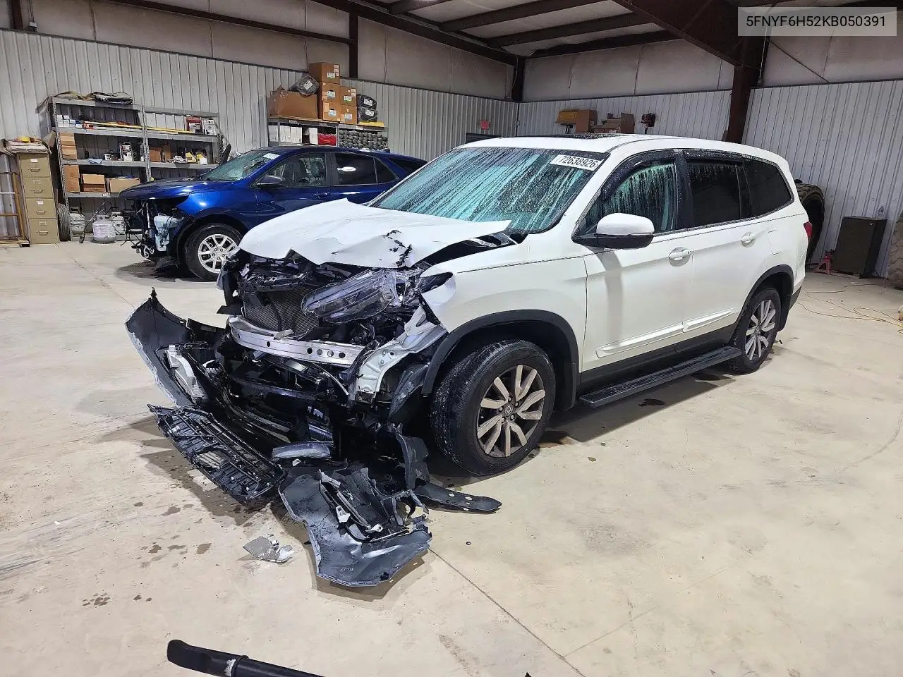 HONDA PILOT 2019, VIN 5FNYF6H52KB050391