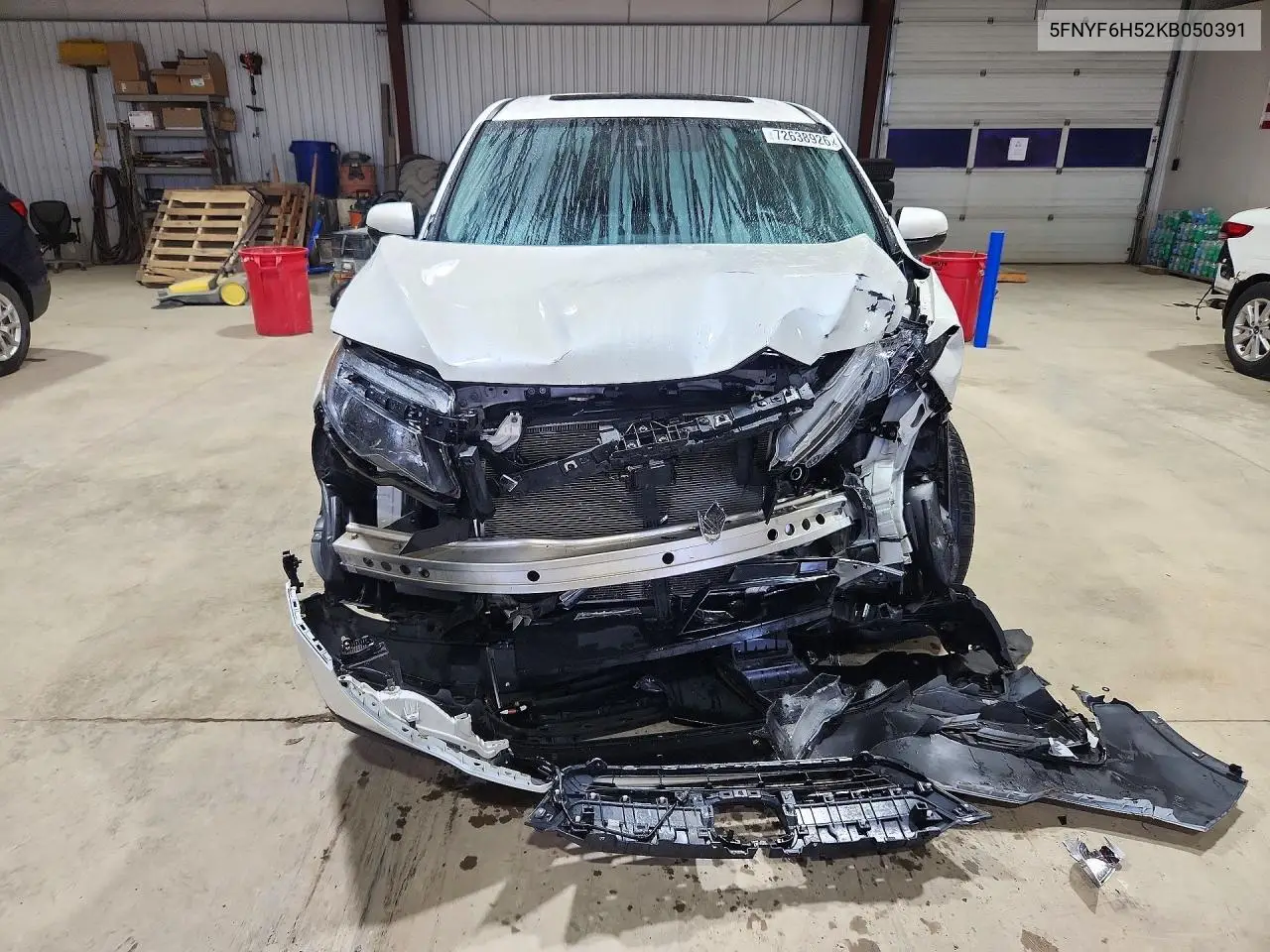 2019 HONDA PILOT VIN 5FNYF6H52KB050391 — фото 5