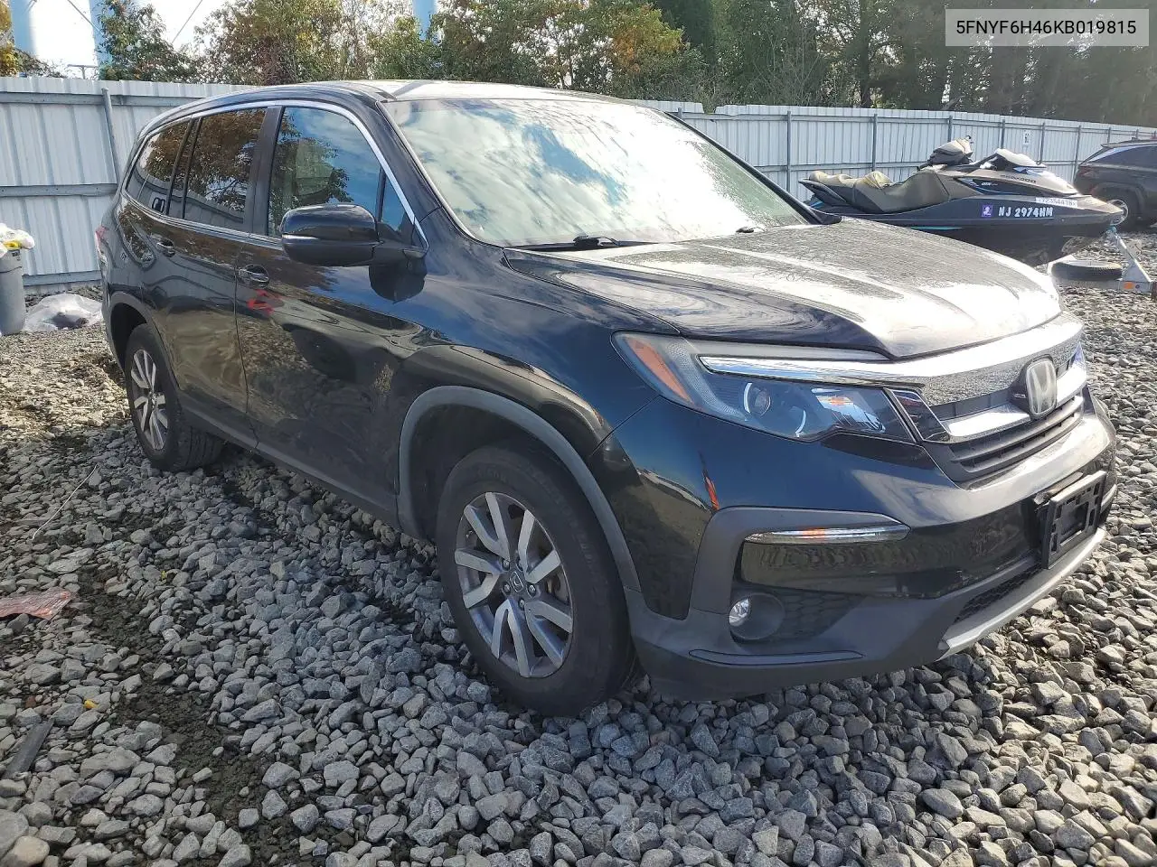 2019 HONDA PILOT VIN 5FNYF6H46KB019815 — фото 4
