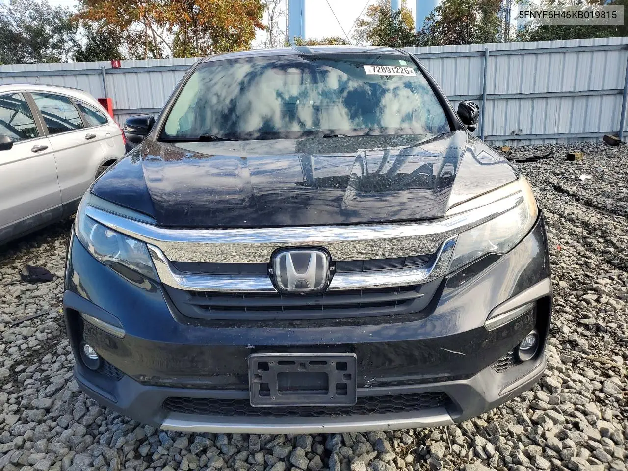 2019 HONDA PILOT VIN 5FNYF6H46KB019815 — фото 5