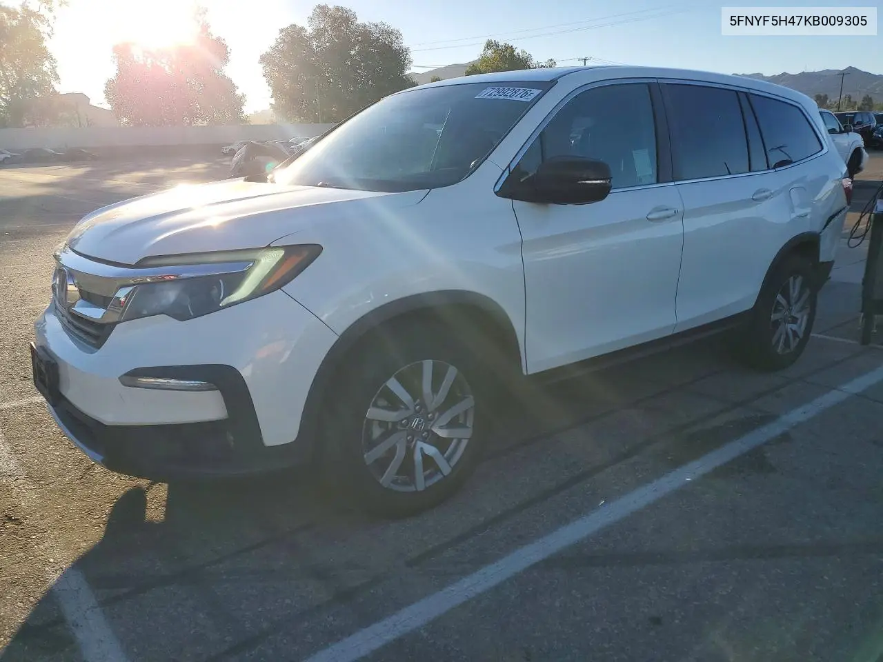 HONDA PILOT 2019, VIN 5FNYF5H47KB009305