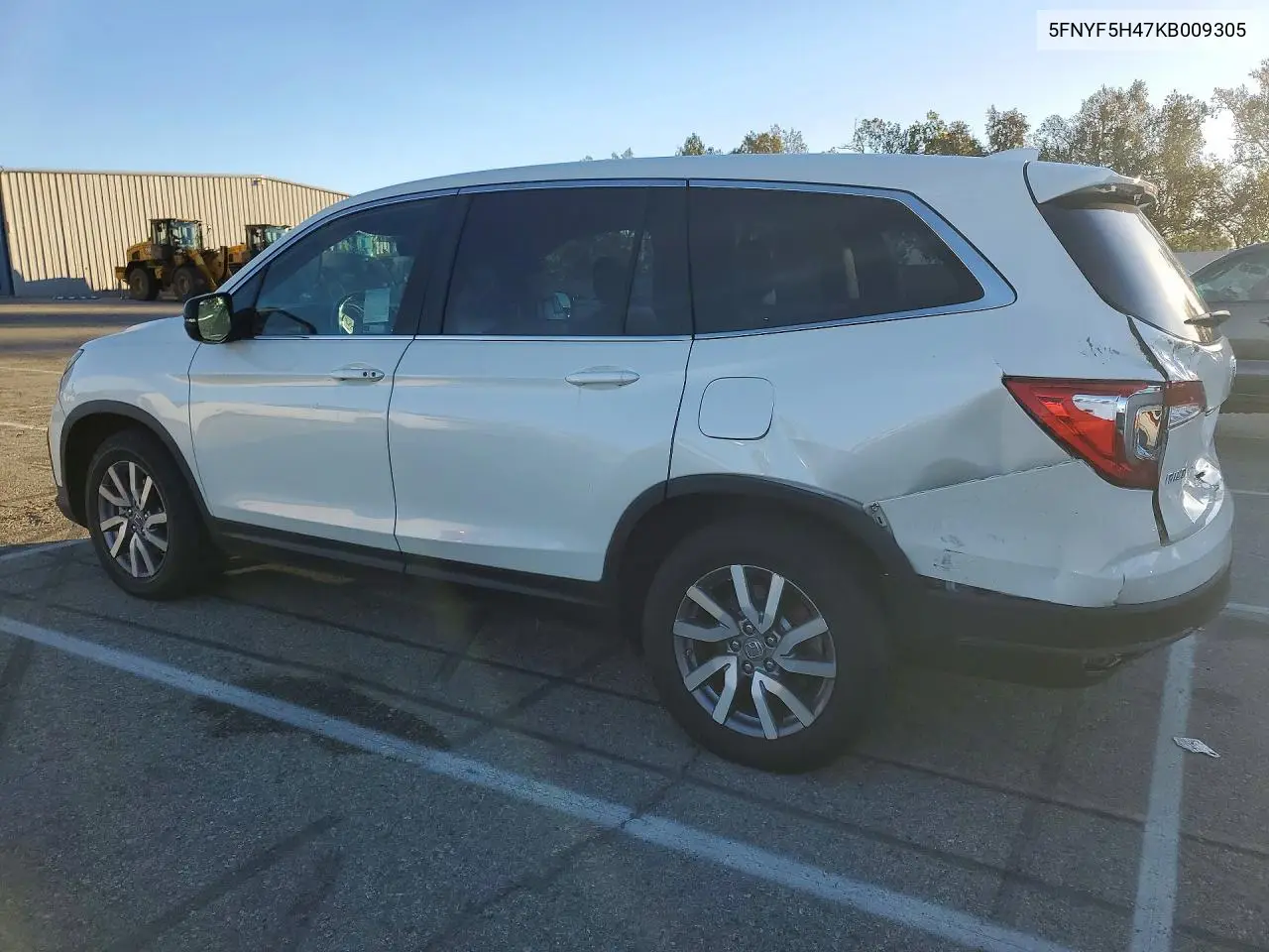 2019 HONDA PILOT VIN 5FNYF5H47KB009305 — фото 2