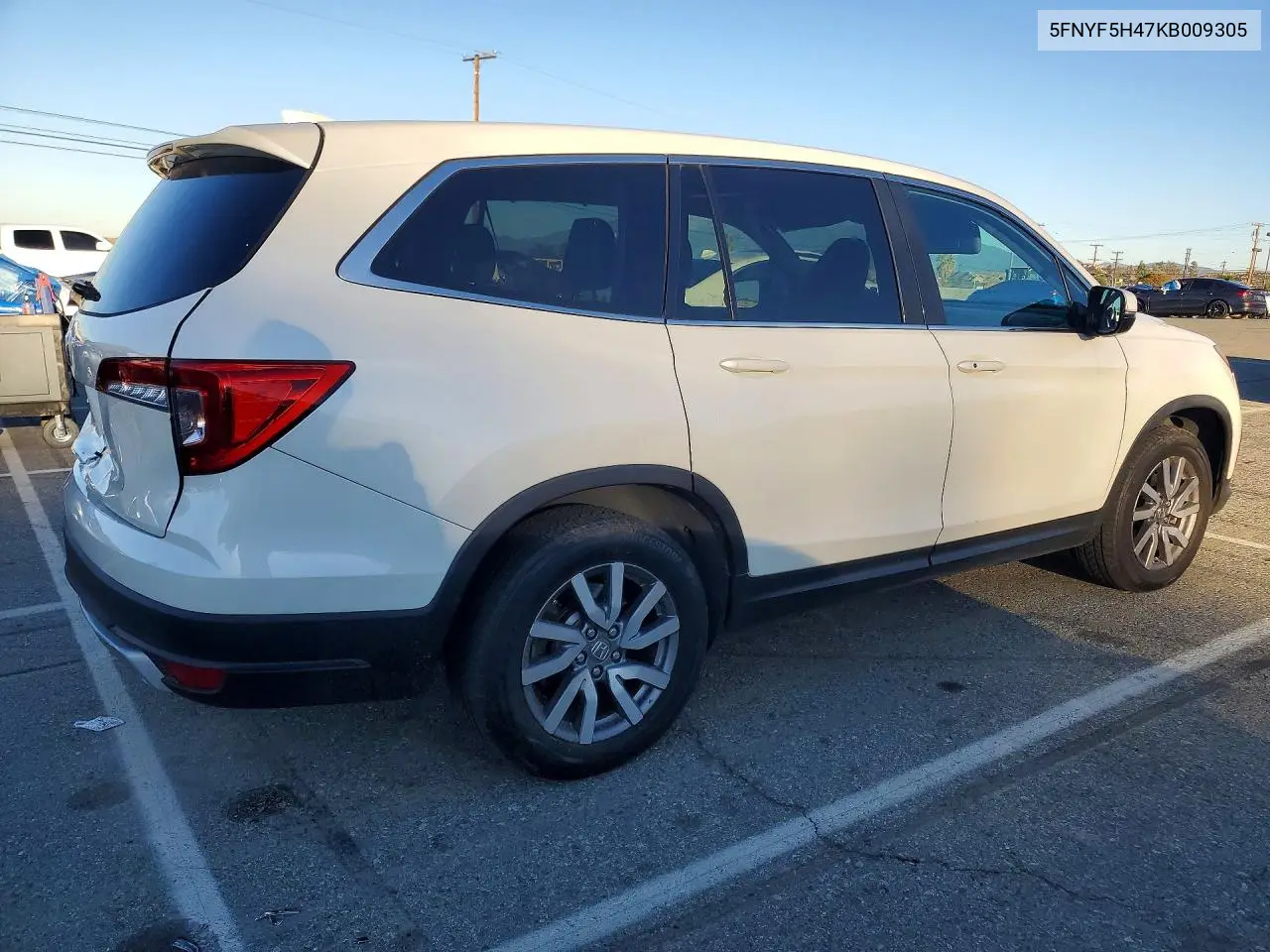 2019 HONDA PILOT VIN 5FNYF5H47KB009305 — фото 3