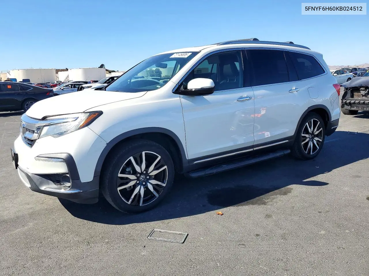 HONDA PILOT 2019, VIN 5FNYF6H60KB024512