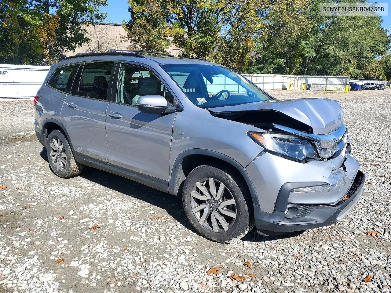 2019 HONDA PILOT VIN 5FNYF6H58KB047558 — фото 4