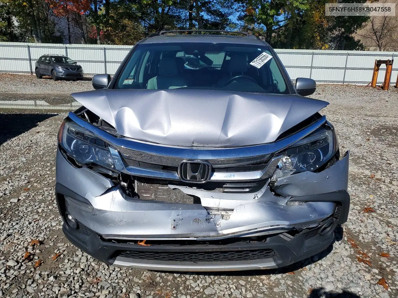 2019 HONDA PILOT VIN 5FNYF6H58KB047558 — фото 5