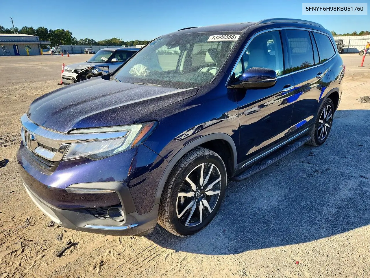 HONDA PILOT 2019, VIN 5FNYF6H98KB051760