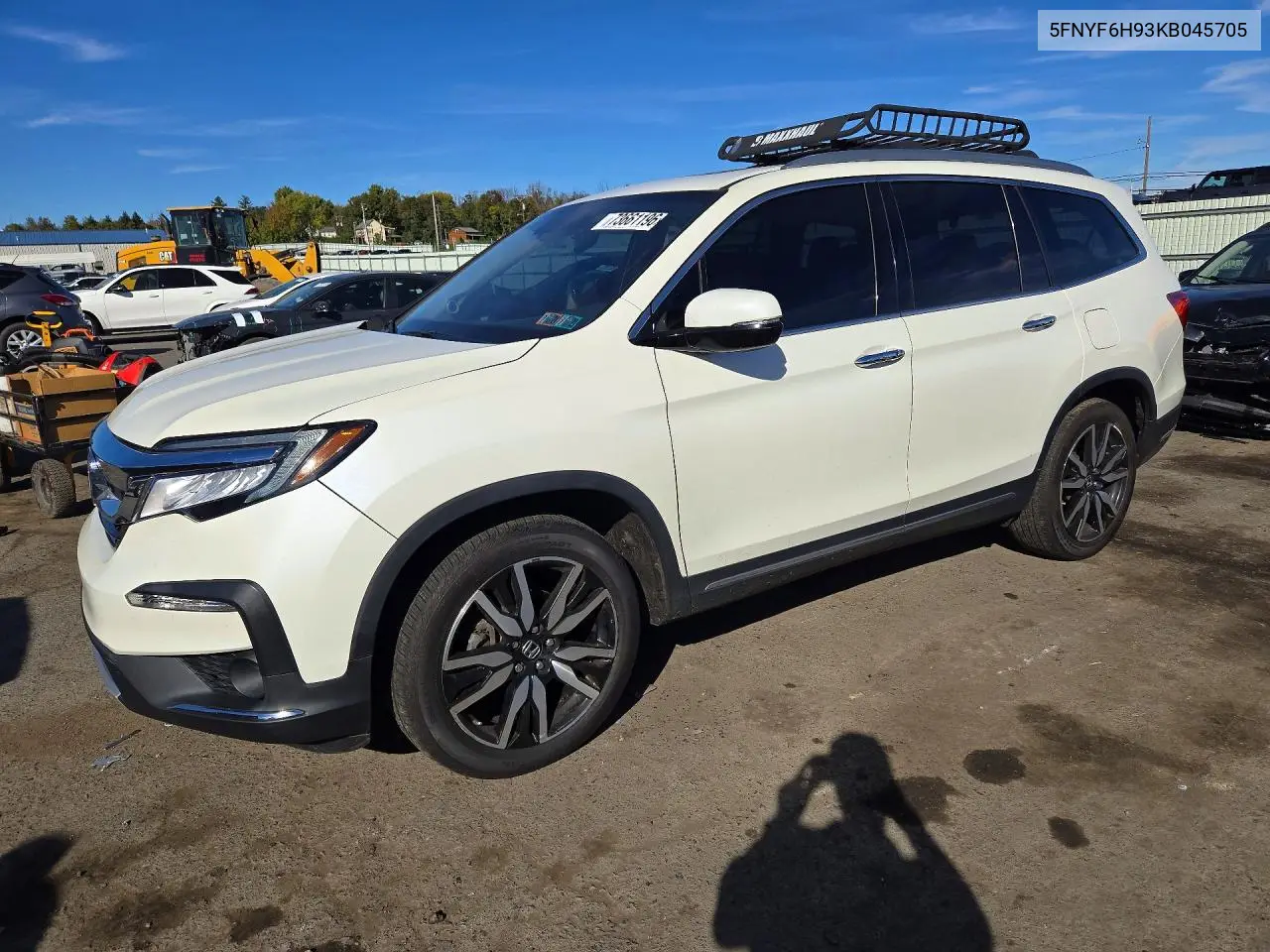 HONDA PILOT 2019, VIN 5FNYF6H93KB045705