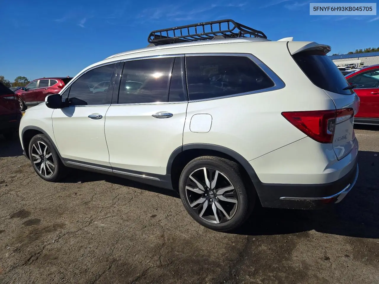 2019 HONDA PILOT VIN 5FNYF6H93KB045705 — фото 2