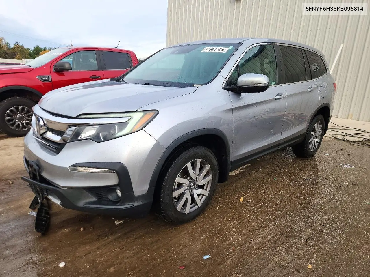 HONDA PILOT 2019, VIN 5FNYF6H35KB096814