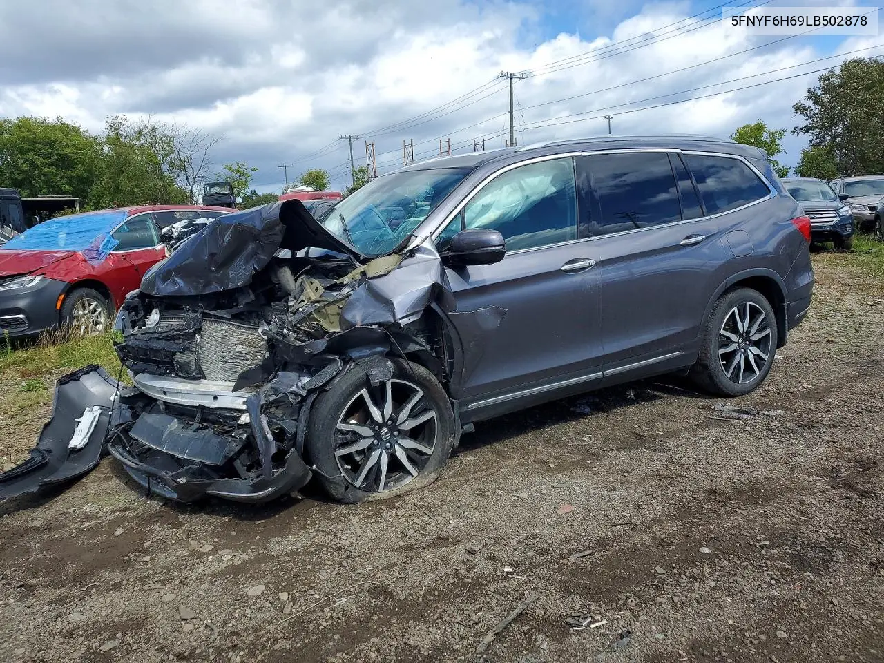 HONDA PILOT 2020, VIN 5FNYF6H69LB502878