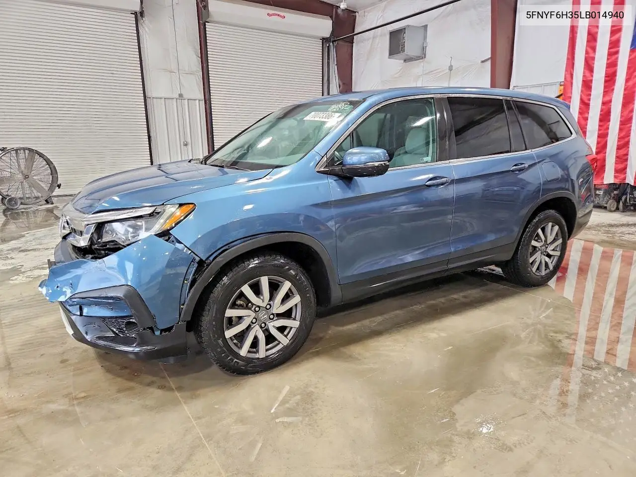 HONDA PILOT 2020, VIN 5FNYF6H35LB014940