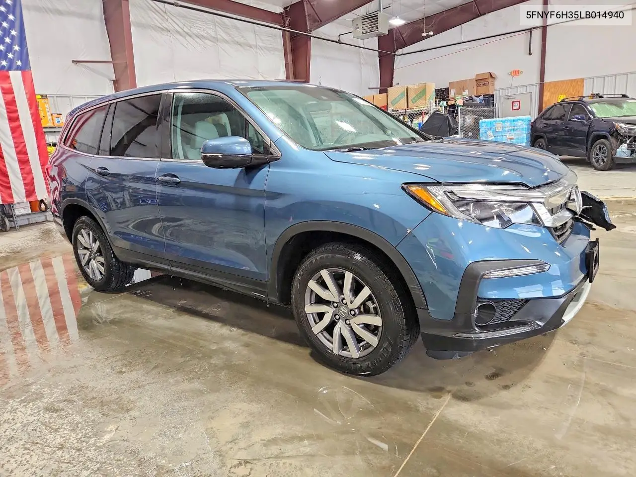 2020 HONDA PILOT VIN 5FNYF6H35LB014940 — фото 4