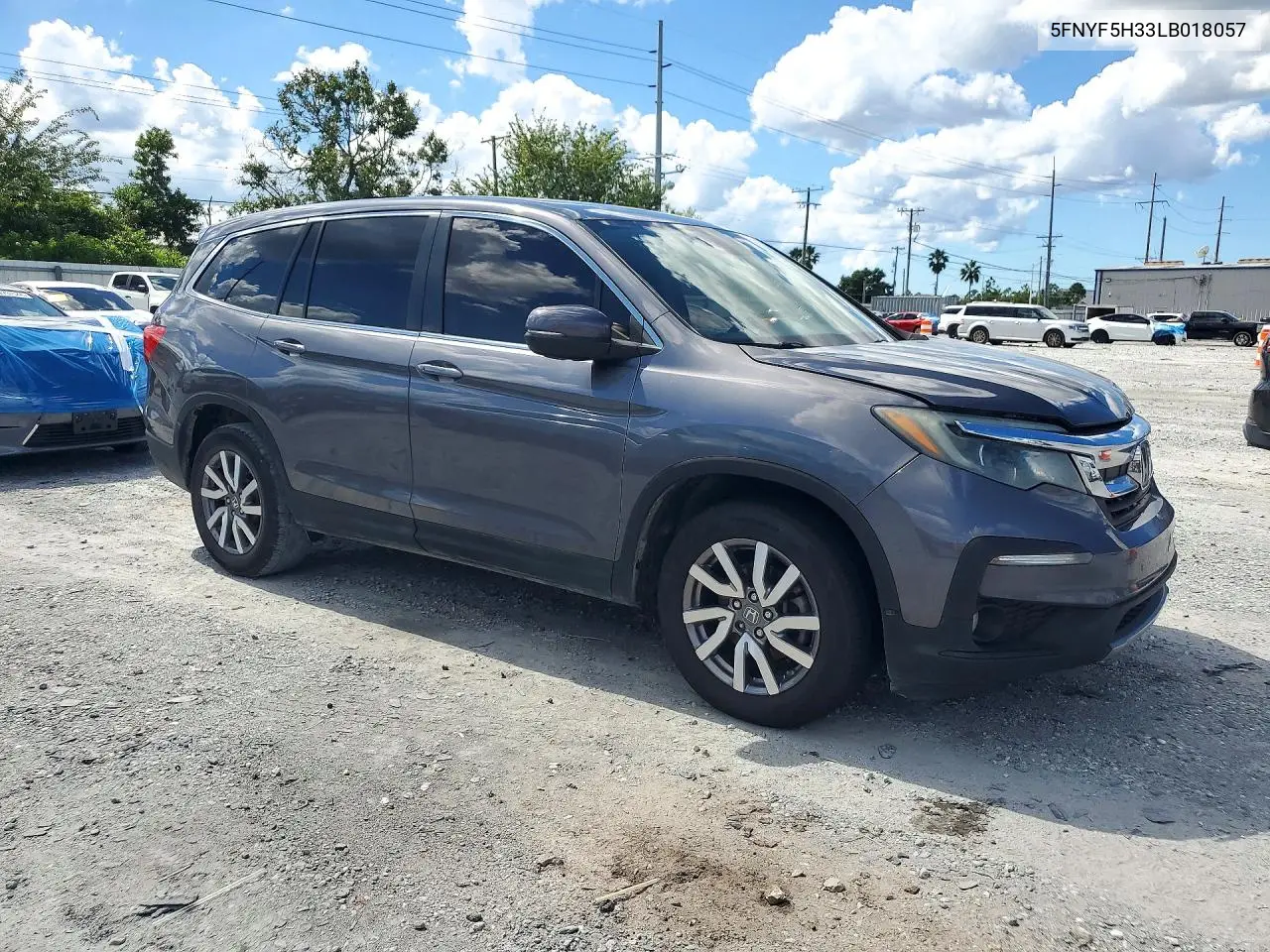 2020 HONDA PILOT VIN 5FNYF5H33LB018057 — фото 4
