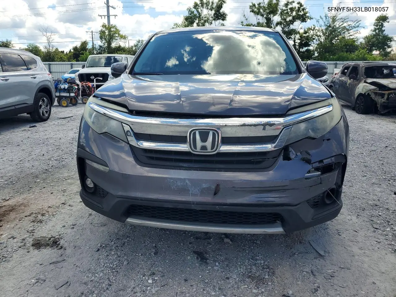 2020 HONDA PILOT VIN 5FNYF5H33LB018057 — фото 5