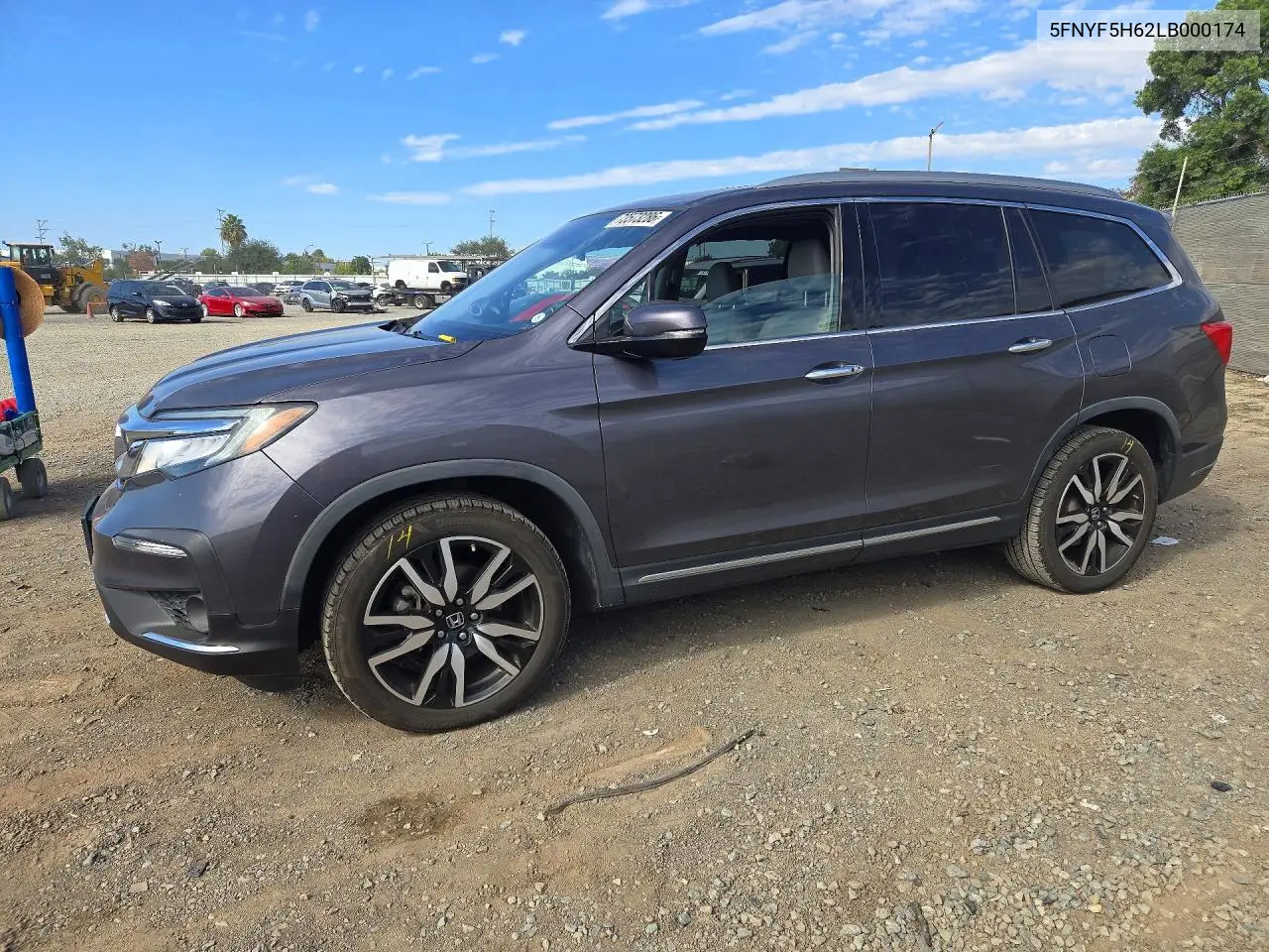 HONDA PILOT 2020, VIN 5FNYF5H62LB000174