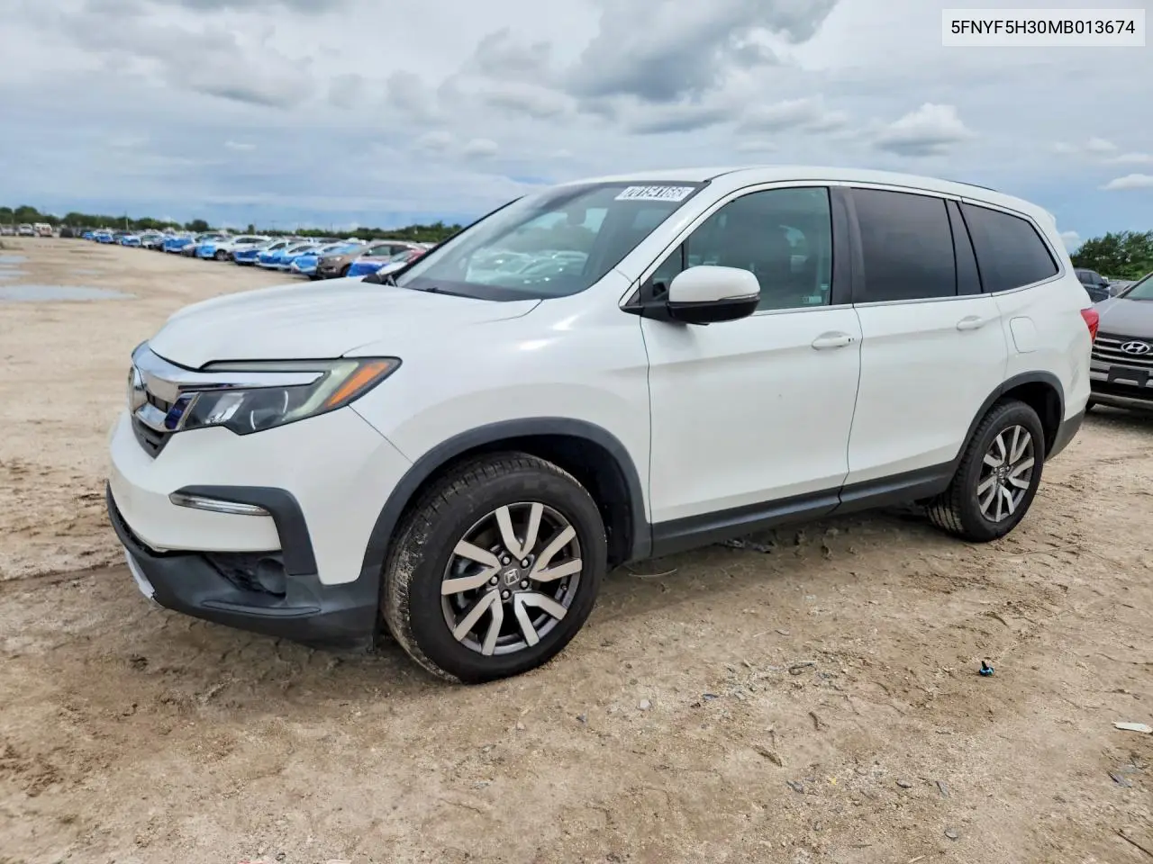 HONDA PILOT 2021, VIN 5FNYF5H30MB013674