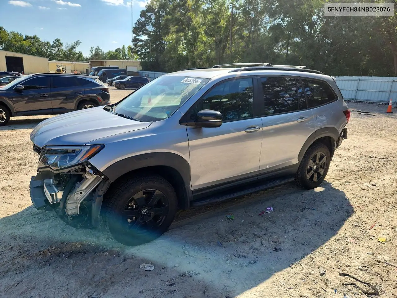 HONDA PILOT 2022, VIN 5FNYF6H84NB023076