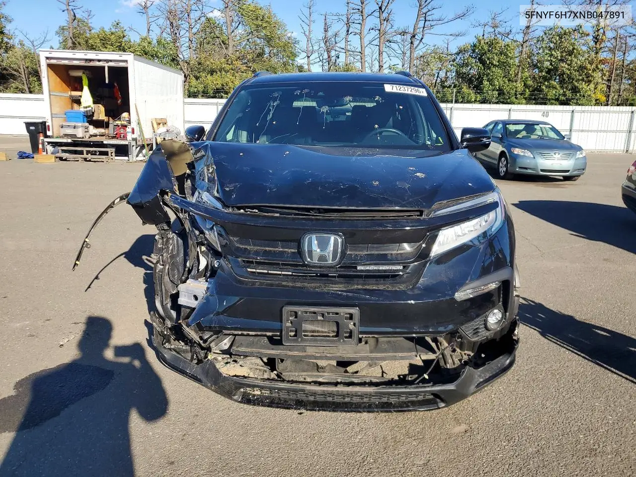 2022 HONDA PILOT VIN 5FNYF6H7XNB047891 — фото 5