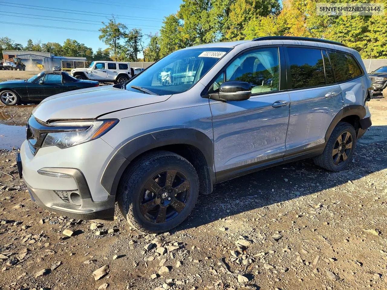 HONDA PILOT 2022, VIN 5FNYF6H82NB083146