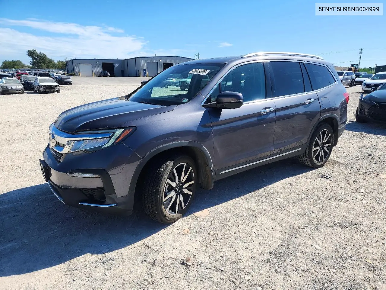 HONDA PILOT 2022, VIN 5FNYF5H98NB004999