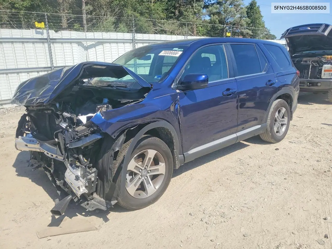 HONDA PILOT 2025, VIN 5FNYG2H46SB008500