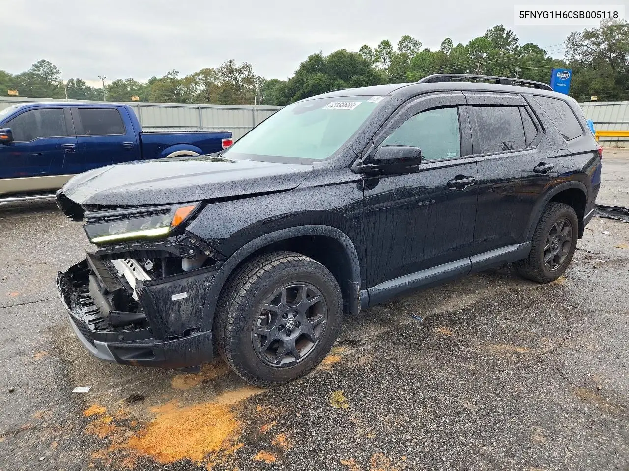 HONDA PILOT 2025, VIN 5FNYG1H60SB005118