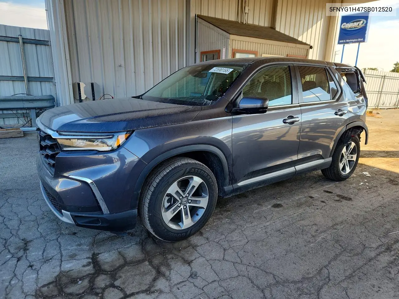 HONDA PILOT 2025, VIN 5FNYG1H47SB012520