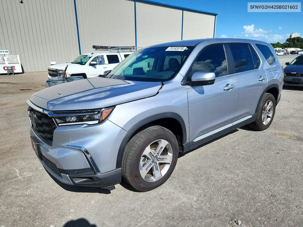 HONDA PILOT 2025, VIN 5FNYG2H42SB021602