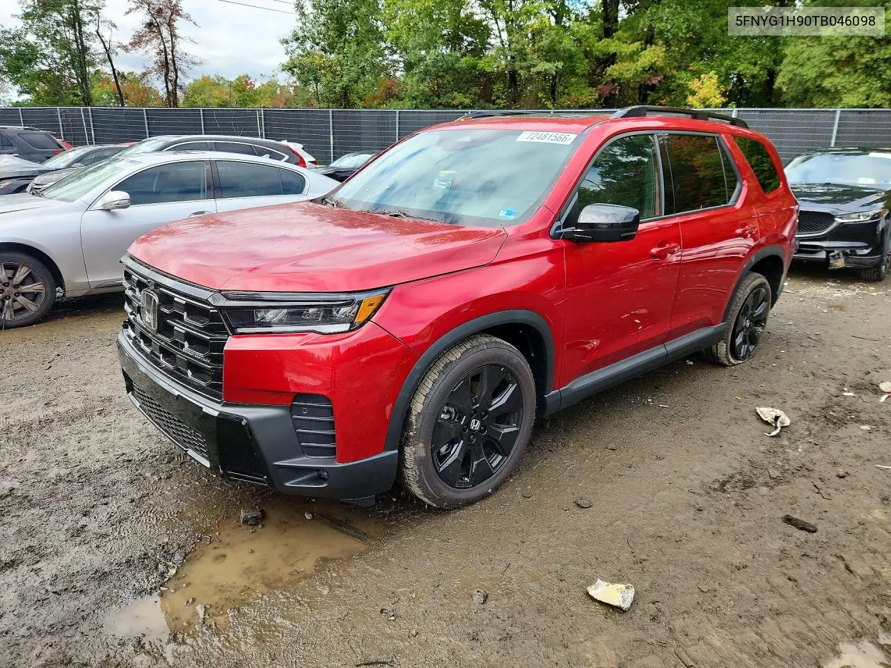 HONDA PILOT 2026, VIN 5FNYG1H90TB046098
