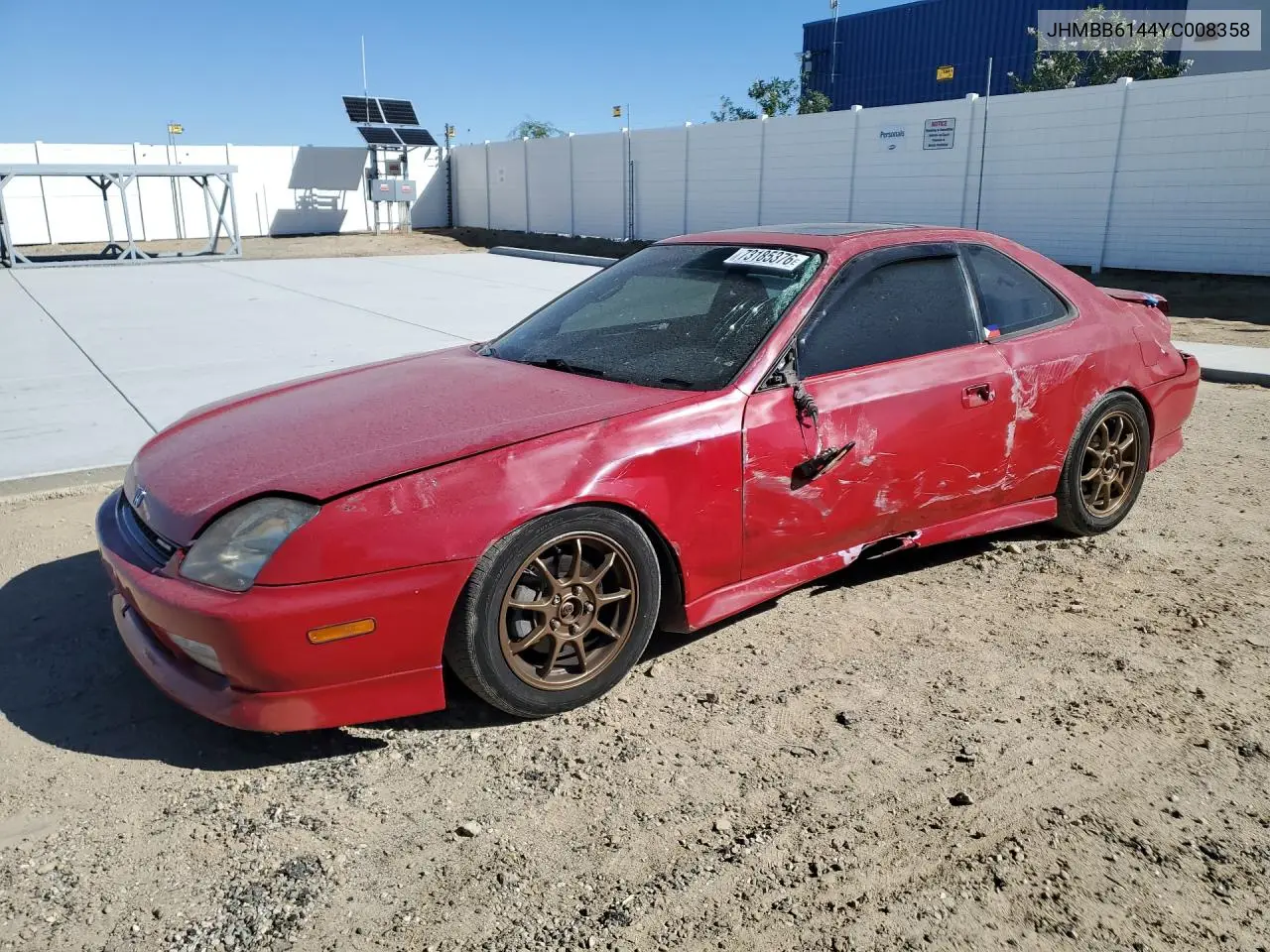 HONDA PRELUDE 2000, VIN JHMBB6144YC008358