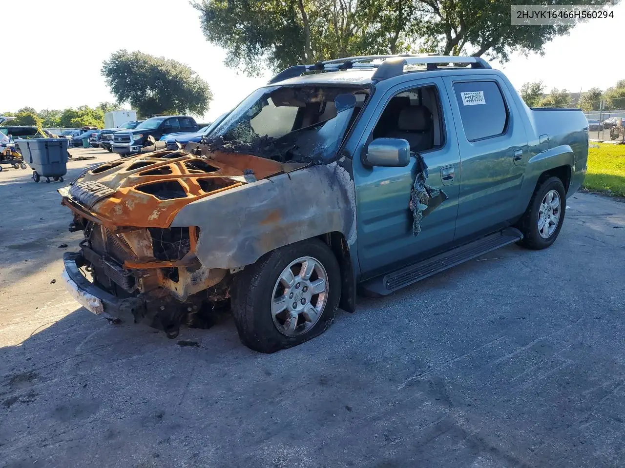HONDA RIDGELINE 2006, VIN 2HJYK16466H560294