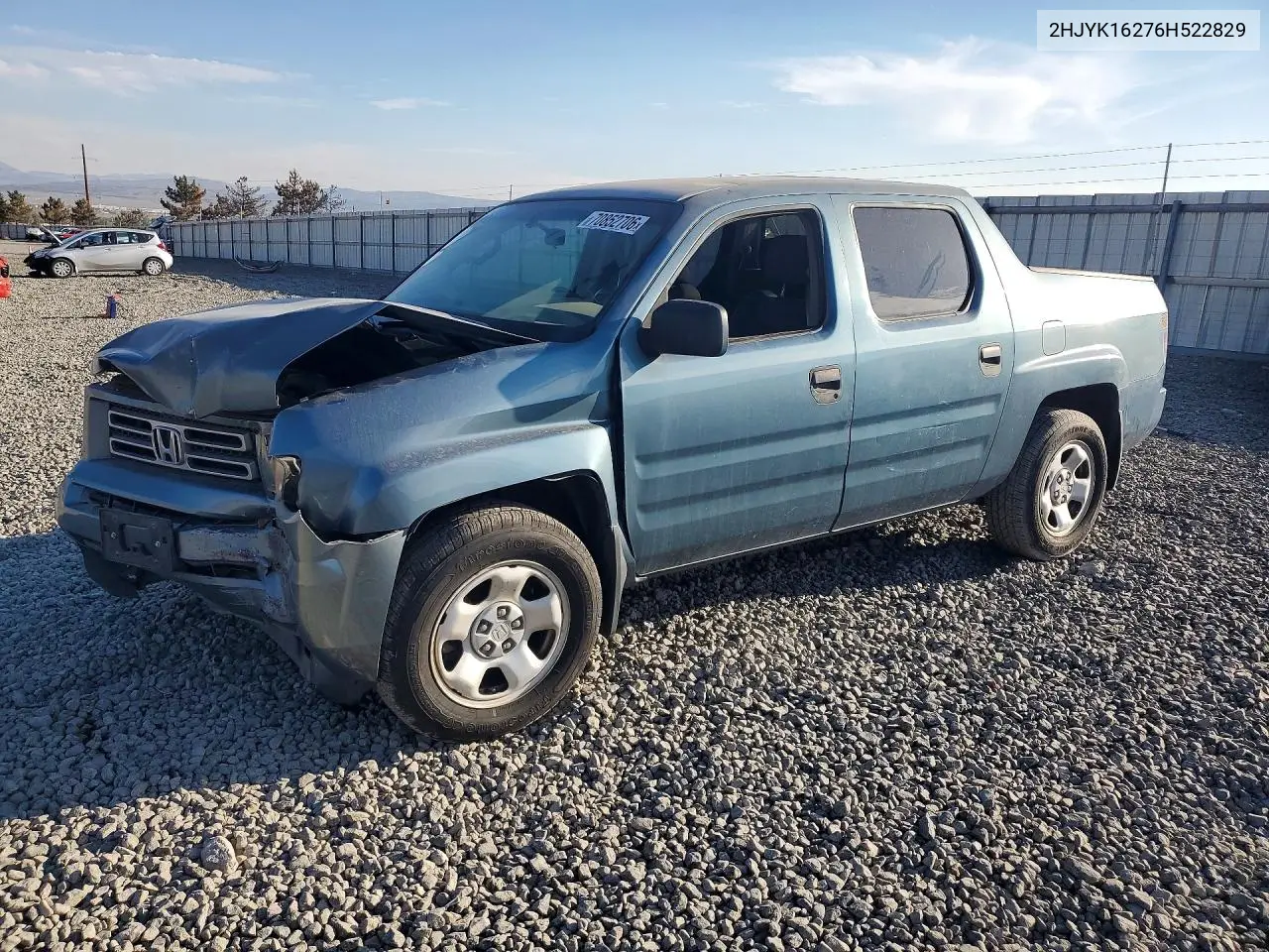 HONDA RIDGELINE 2006, VIN 2HJYK16276H522829