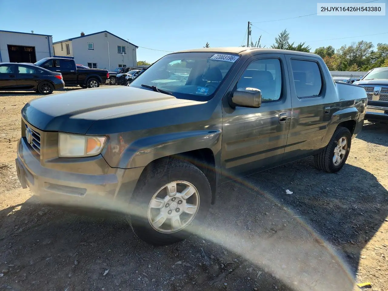HONDA RIDGELINE 2006, VIN 2HJYK16426H543380