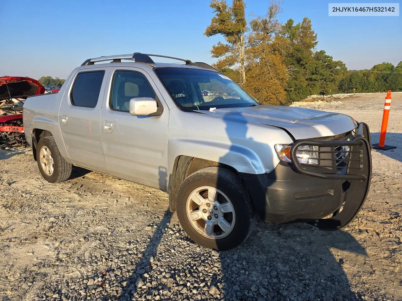 2007 HONDA RIDGELINE VIN 2HJYK16467H532142 — фото 4