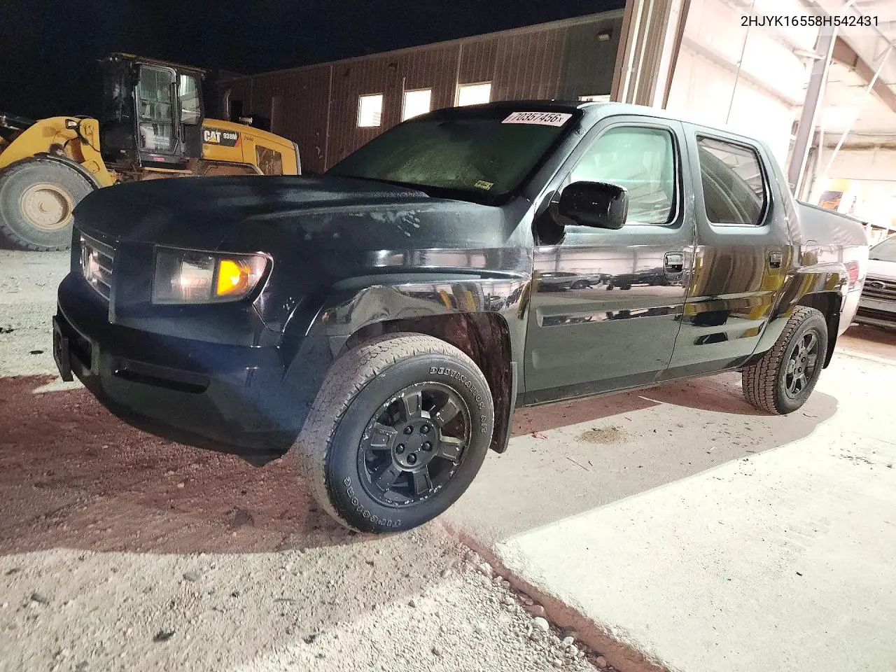 HONDA RIDGELINE 2008, VIN 2HJYK16558H542431