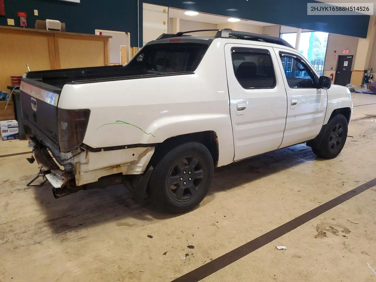2008 HONDA RIDGELINE VIN 2HJYK16588H514526 — фото 3