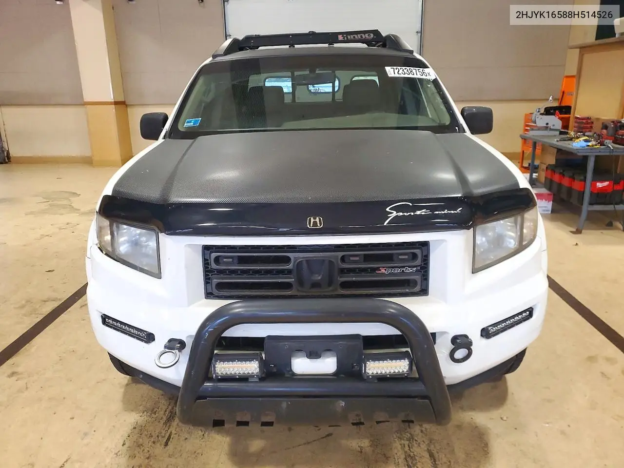 2008 HONDA RIDGELINE VIN 2HJYK16588H514526 — фото 5