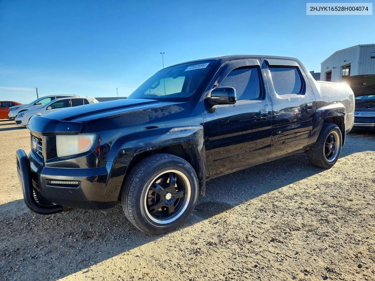 HONDA RIDGELINE 2008, VIN 2HJYK16528H004074