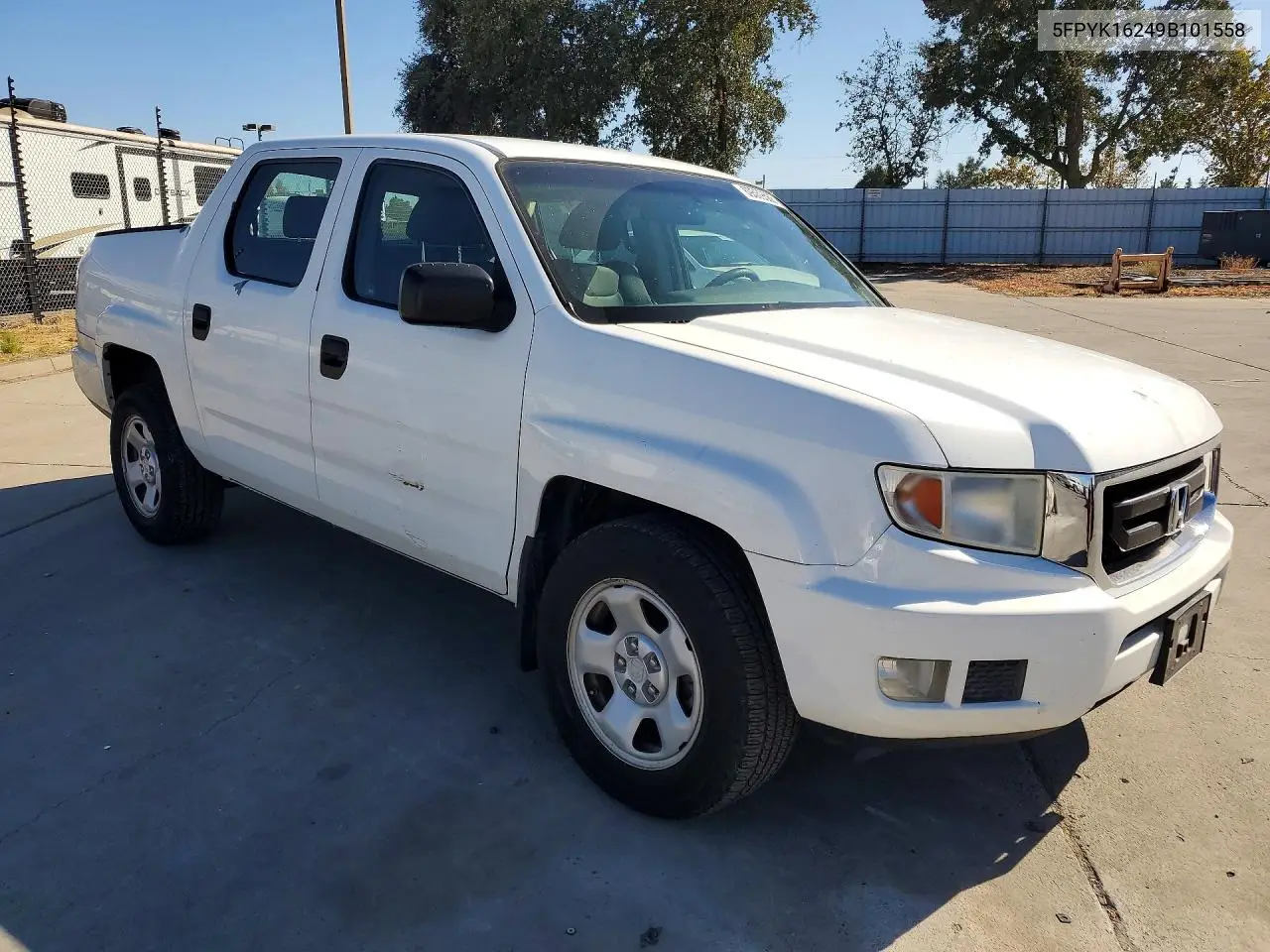 2009 HONDA RIDGELINE VIN 5FPYK16249B101558 — фото 4