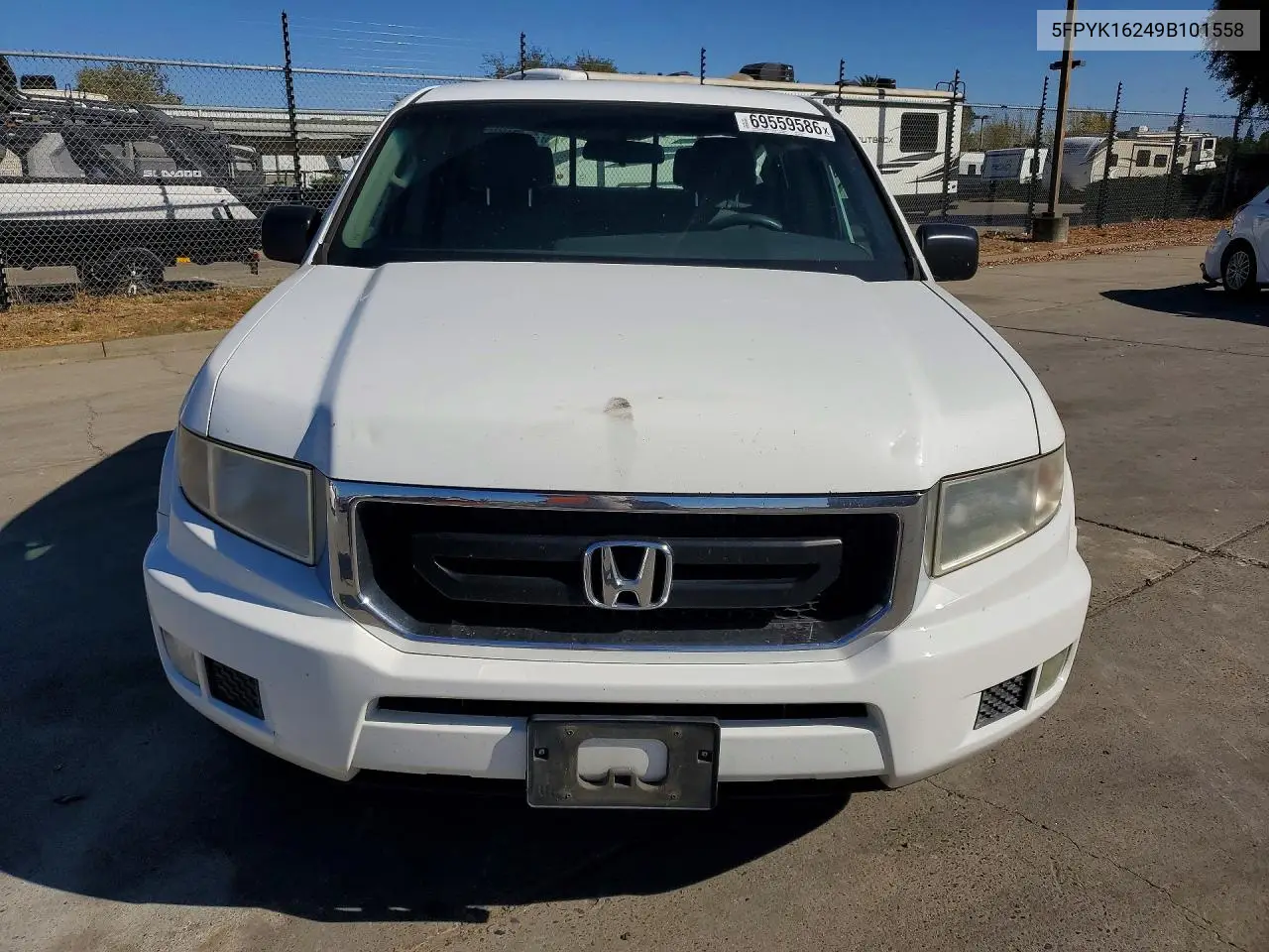 2009 HONDA RIDGELINE VIN 5FPYK16249B101558 — фото 5