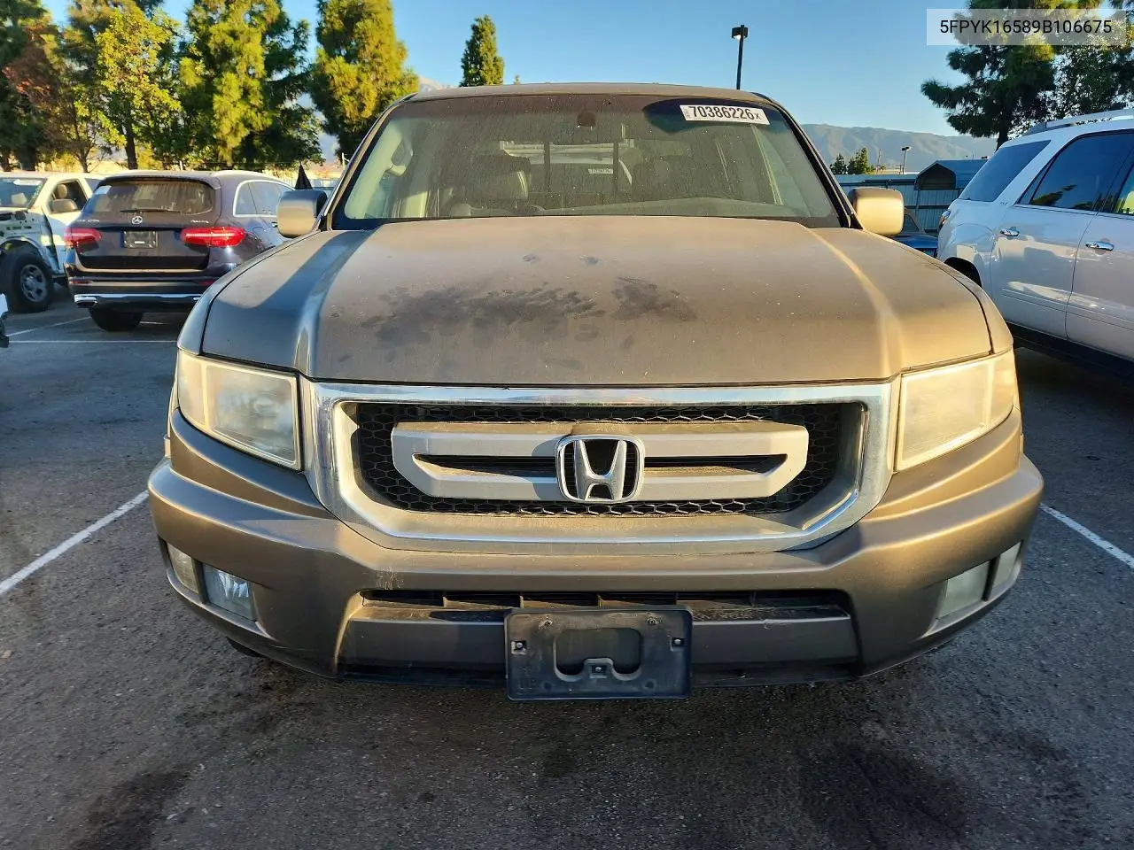 2009 HONDA RIDGELINE VIN 5FPYK16589B106675 — фото 5