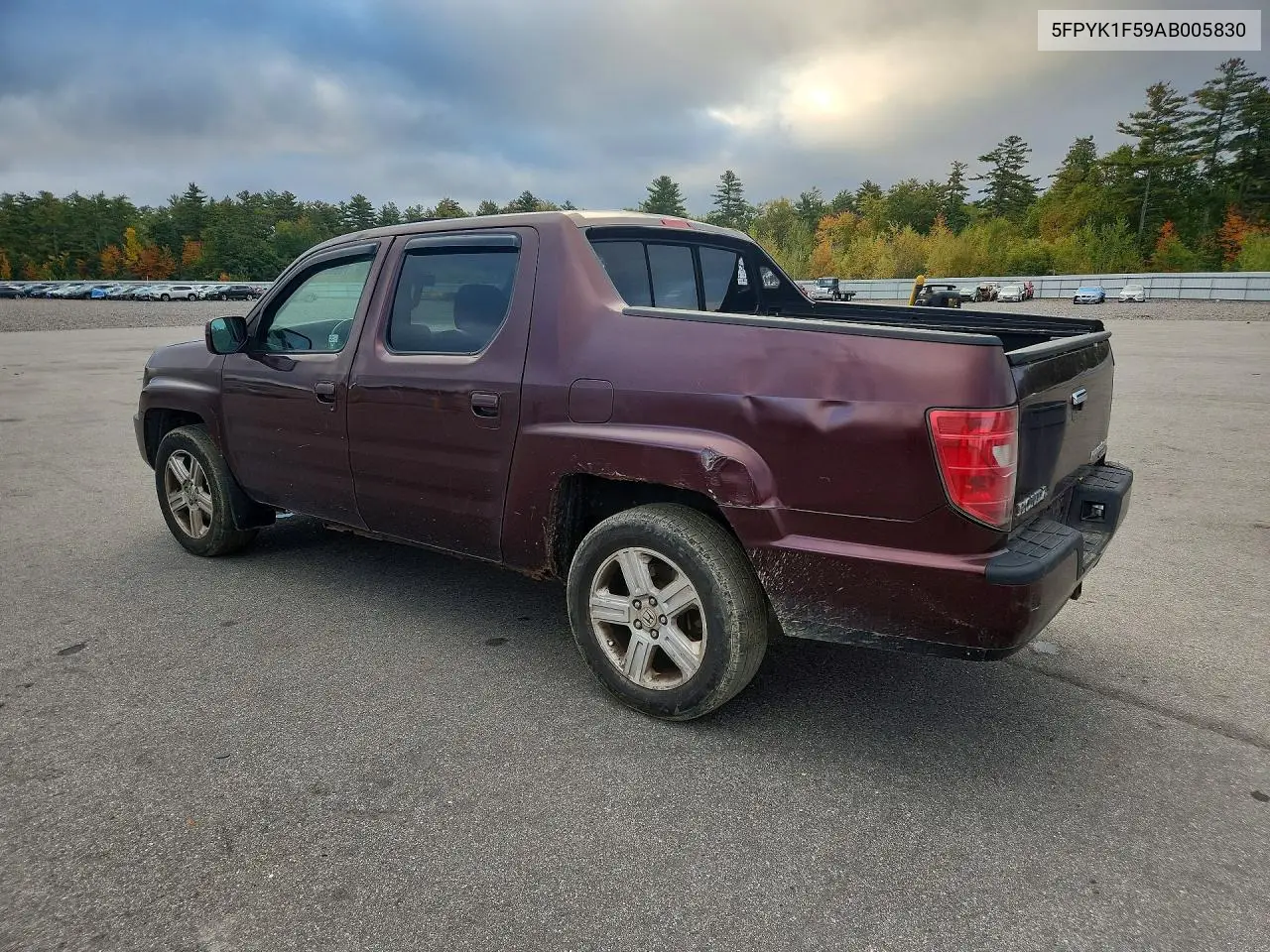 2010 HONDA RIDGELINE VIN 5FPYK1F59AB005830 — фото 2