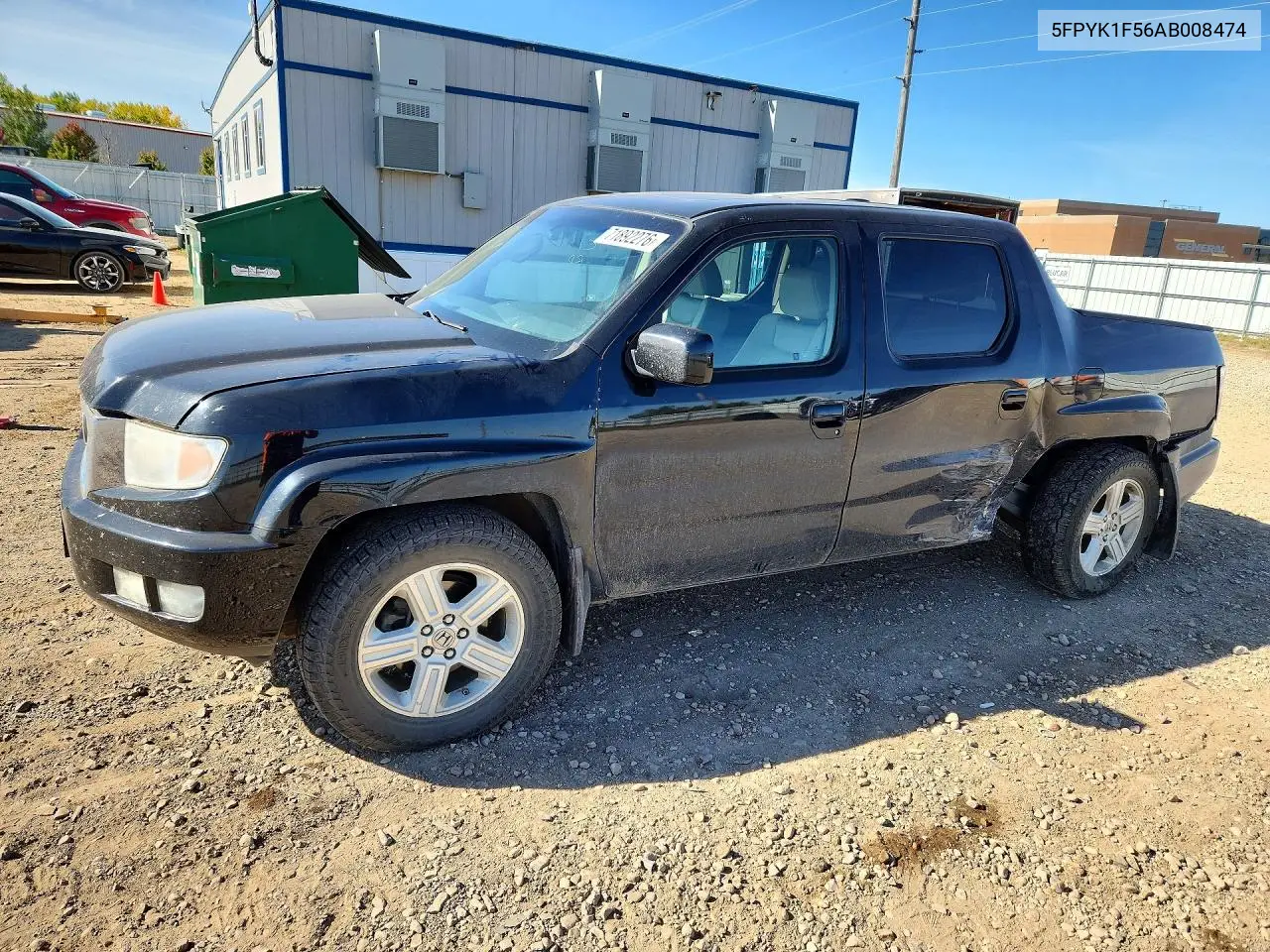 HONDA RIDGELINE 2010, VIN 5FPYK1F56AB008474