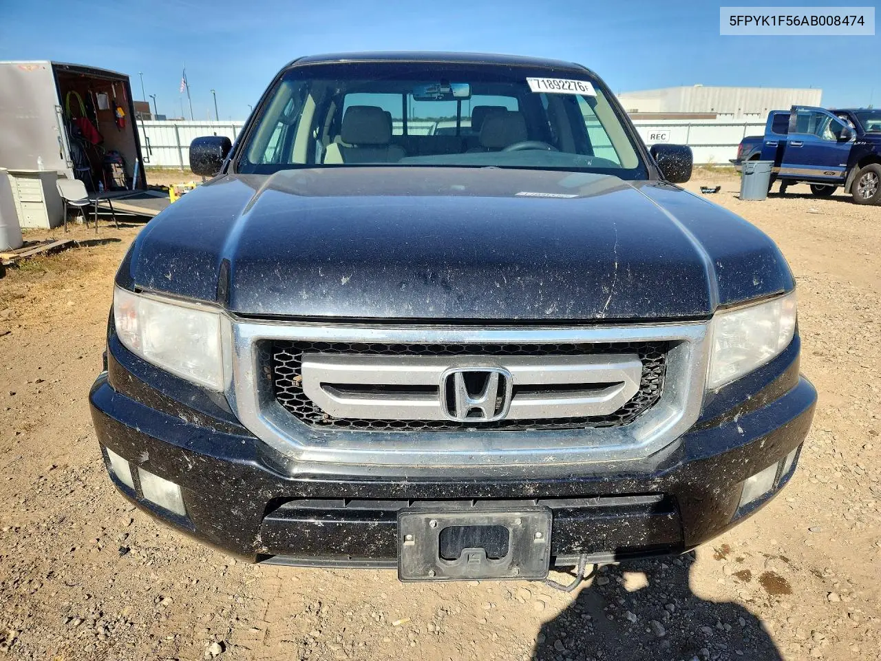 2010 HONDA RIDGELINE VIN 5FPYK1F56AB008474 — фото 5