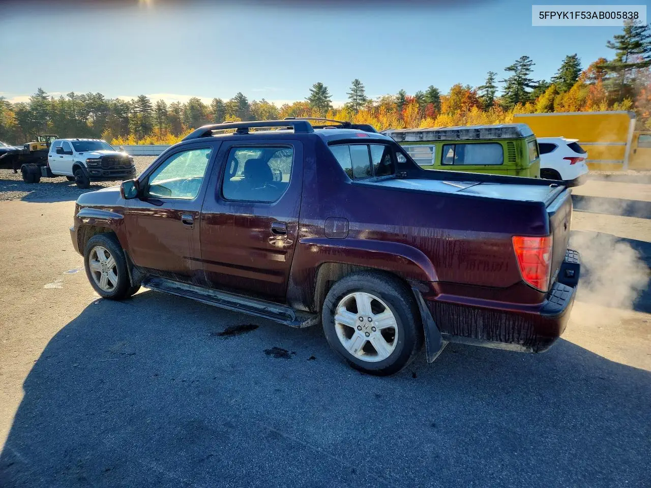 2010 HONDA RIDGELINE VIN 5FPYK1F53AB005838 — фото 2
