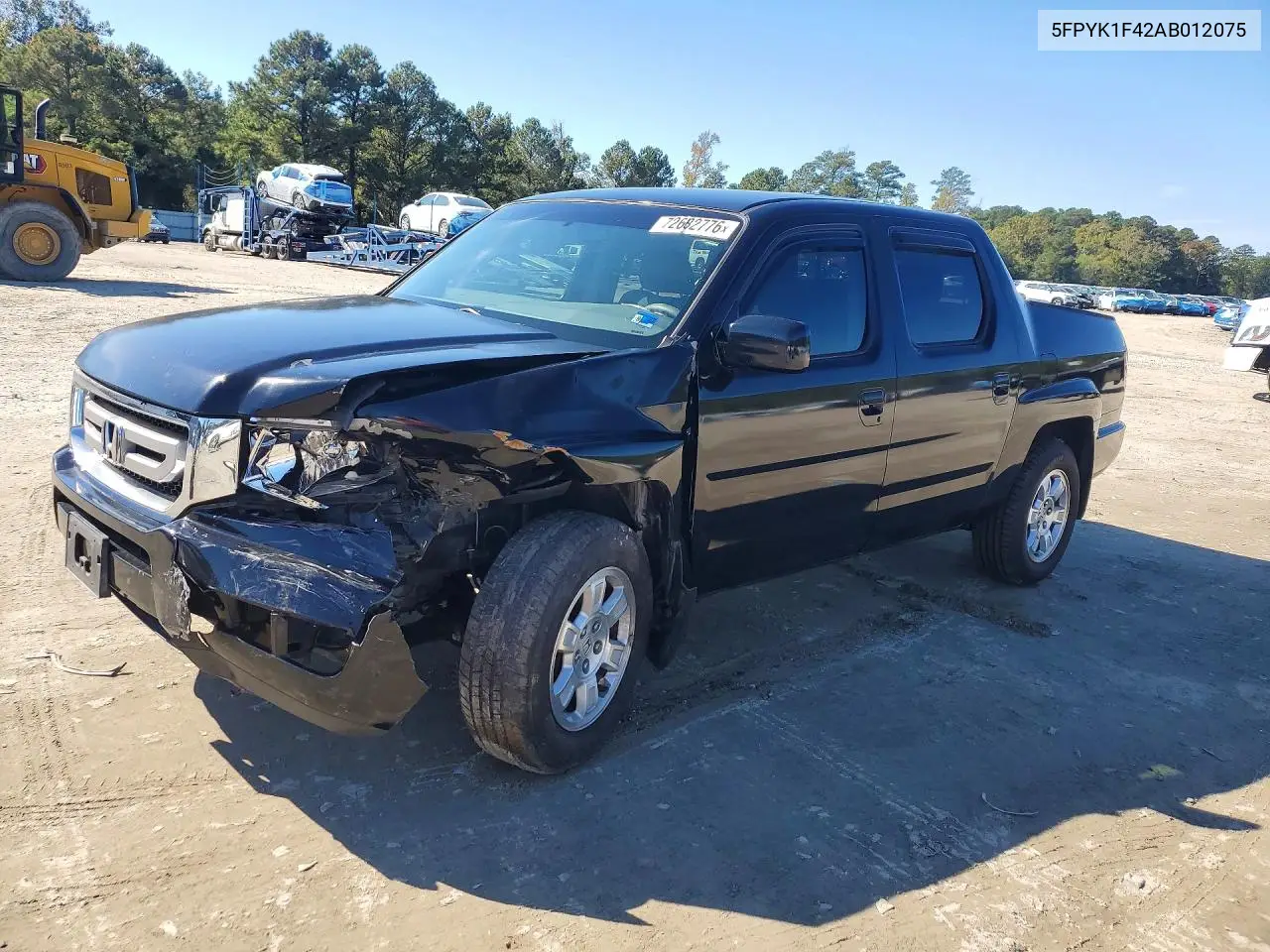 HONDA RIDGELINE 2010, VIN 5FPYK1F42AB012075