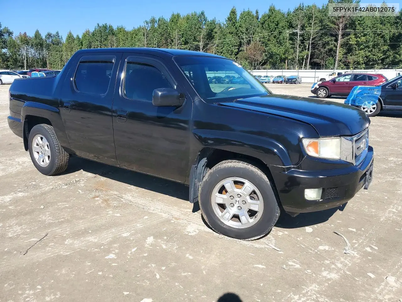 2010 HONDA RIDGELINE VIN 5FPYK1F42AB012075 — фото 4