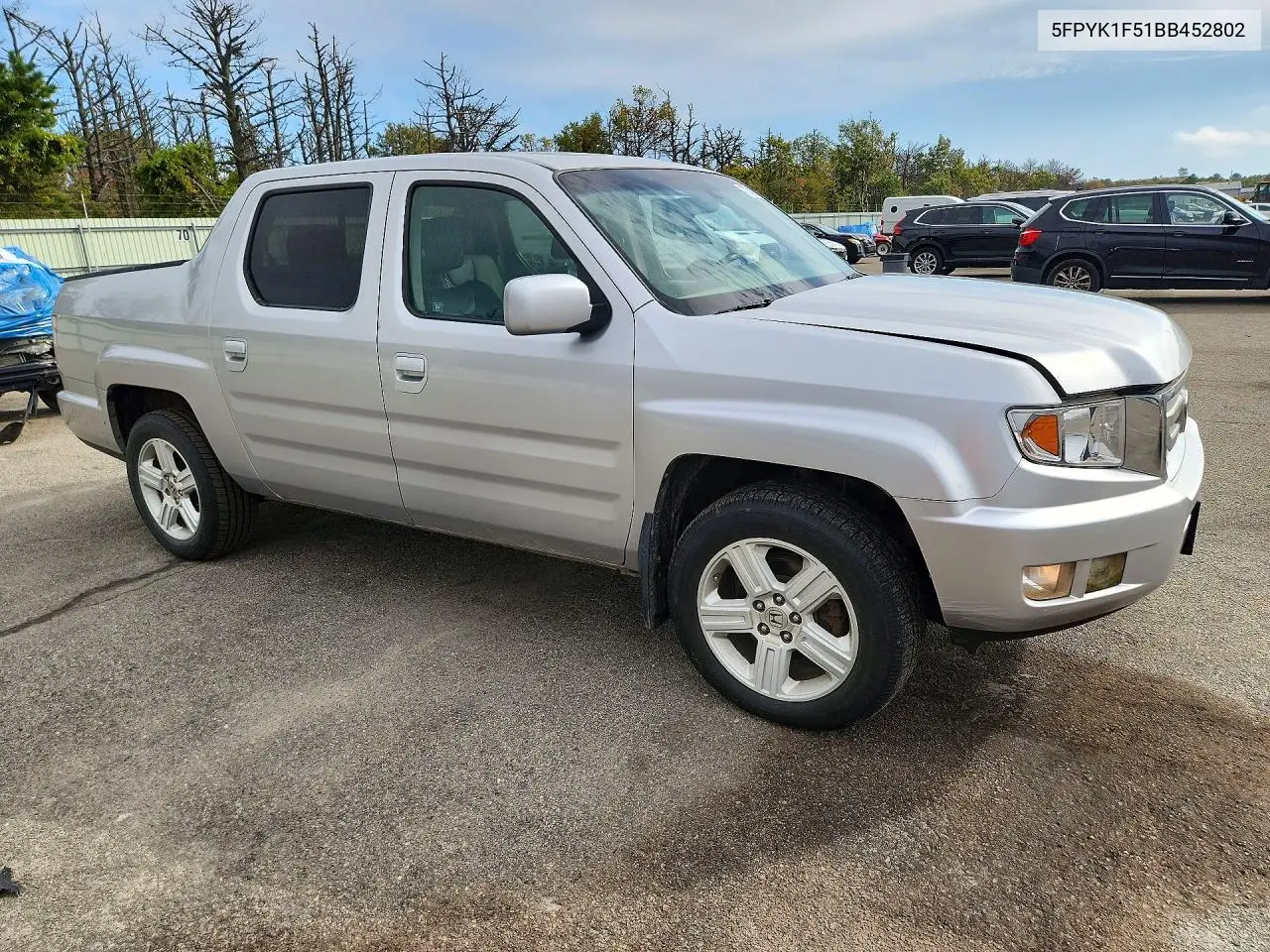 2011 HONDA RIDGELINE VIN 5FPYK1F51BB452802 — фото 4
