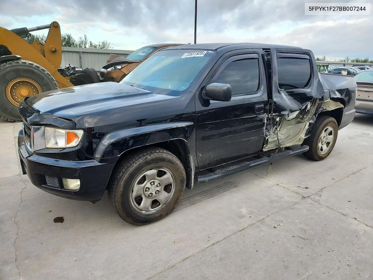 HONDA RIDGELINE 2011, VIN 5FPYK1F27BB007244